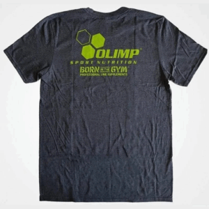 Olimp T-Shirt "Born In The Gym" grau – Bild 1