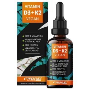 ProFuel Vitamin D3+K2 Vegan Tropfen 30ml – Bild 1