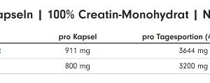 ProFuel CREATINE Monohydrat 240 Kapseln – Bild 2