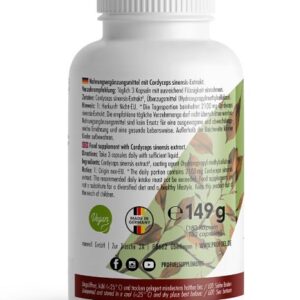 ProFuel CORDYCEPS Vitalpilz 180 Kapseln – Bild 3