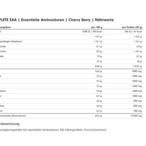 ProFuel Complete EAA 500g Cherry – Bild 2