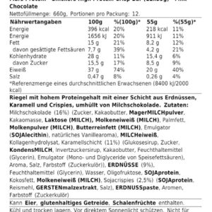 Snickers HI Protein Crisp Bar (12x55g) - Milk Chocolate – Bild 2