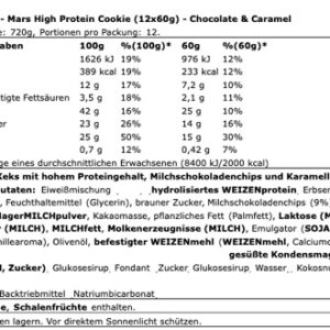 Mars High Protein Cookie 12x60g – Bild 4