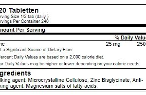 Gods Rage Asclepius Zinc Bisglycinate 120 Tab – Bild 2