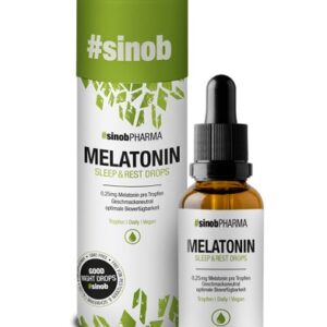 Sinob Melatonin Tropfen 50ml (1400 Tropfen) – Bild 1