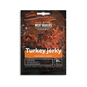 The Meat Makers Gourmet Turkey Jerky 15x30g – Bild 2