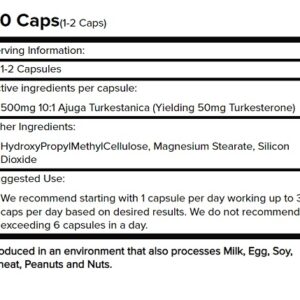 Warrior Nutrition T - Turkesterone 60 Kapseln – Bild 2