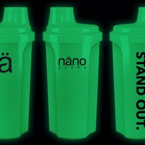 Nanosupps Shaker NANOBCAA 500 ml – Protein- & Supplement-Mixer - Glow in the dark – Bild 3