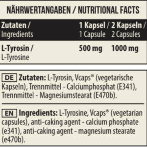 MST - L-Tyrosin 1000 90 Kapseln – Bild 3