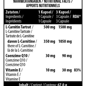 MST - L-Carnitine + Q10 (90 caps) – Bild 2