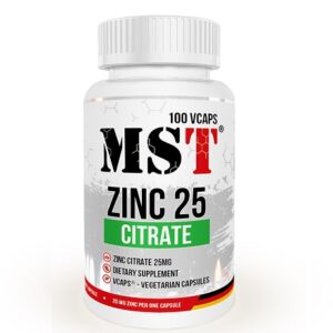 MST - Zinc Citrate 25mg 100 Kapseln – Bild 1