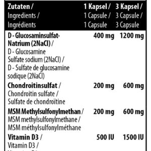 MST - Glucosamine+ Chondroitine+MSM+D3 – Bild 2