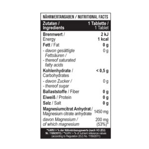 MST - Magnesium Citrat 200mg - 180 Tab – Bild 3