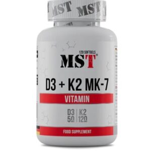 MST - Vitamin D3 + K2 + MK-7 120 Kapseln – Bild 1