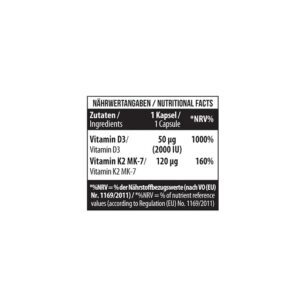 MST - Vitamin D3 + K2 + MK-7 120 Kapseln – Bild 2