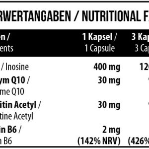 MST - Inosine Q10 90 Kapsel – Bild 2