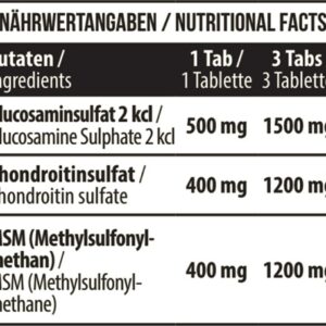 MST - Glucosamine Chondroitine MSM 90 Tabletten – Bild 2