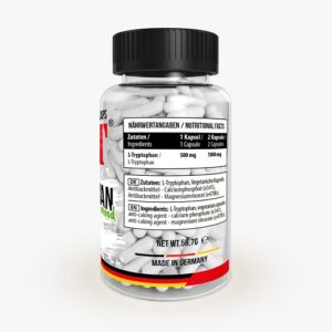 MST - Tryptophan 500mg - 90 Kapseln – Bild 2