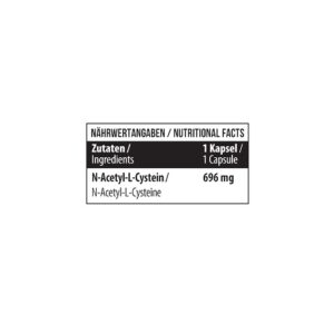 MST - NAC N-Acetyl-L-Cystein 696mg 60 Kapseln – Bild 2