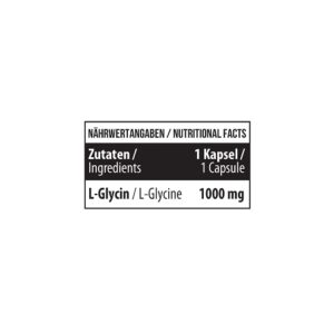 MST - Glycine 1000mg 60 Kapseln – Bild 4
