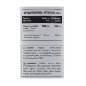 MST - Healthy Tribulus 2000mg 120 Tabletten – Bild 2
