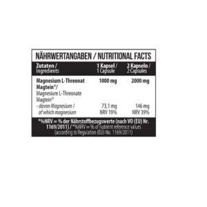 MST - Magnesium L-Threonate 1000mg - 60 Kapseln – Bild 2