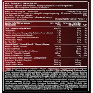 AK47 Labs Pre-Workout Braindead 240g – Bild 2