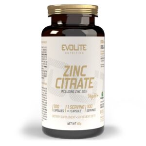 Evolite Nutrition Zink Citrat 100 Kapseln – Bild 1