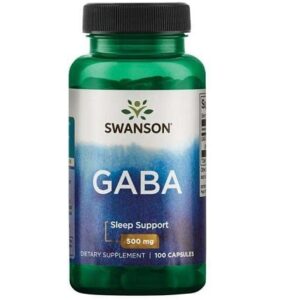Swanson GABA 500mg, 100 Kaps – Bild 1