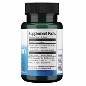 Swanson Astaxanthin 4mg 60 Kapseln – Bild 2