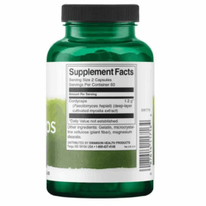 Swanson Cordyceps 600mg 120 Kapseln – Bild 2