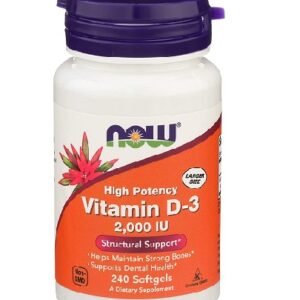 Now - Vitamin D3 2000IU - 240 Softgels – Bild 1