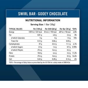 Applied Nutrition SWIRL Bar(12x60g) Gooey Chocolate - VERPACKUNG BESCHÄDIGT – Bild 2