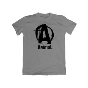 Universal Animal Basic Logo T-Shirt grau – Bild 1