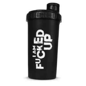 Swedish Supplements Shaker 700ml Fucked Up Black – Bild 1