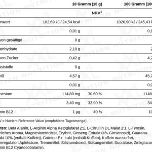 XXL Nutrition Insane Pre Workout 200g – Bild 2