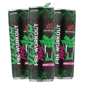 XXL Nutrition Venom Pre Workout Drink 6x250ml Sour Berry – Bild 1