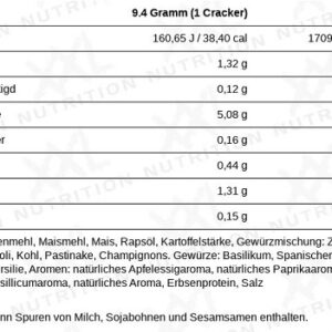 XXL Nutrition Delicious Crackers 122g – Bild 2