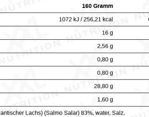XXL Nutrition Lachsfilet 160g – Bild 2