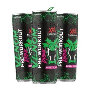XXL Nutrition Venom Pre Workout Drink Sour Berry 24x250ml – Bild 1