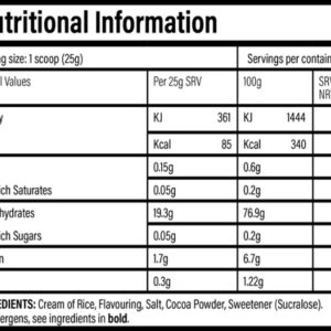 Trained by JP Nutrition Cream of Rice 2000g (80 Serv.) – Bild 3