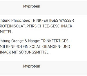 MyProtein Clear Protein Water 6x500ml – Bild 2