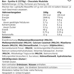 BSN Syntha-6 2,26kg – Bild 3
