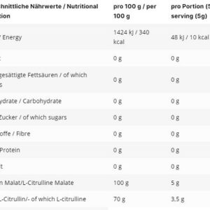 INLEAD L-Citrullin Malat 2:1 500g – Bild 2