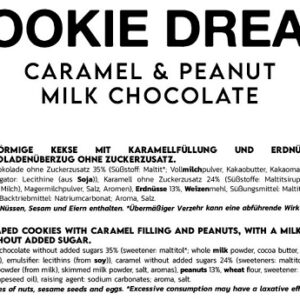INLEAD Cookie Dream Caramel & Peanut 125 g – Protein-Keks im XXL-Format - Milk Choc – Bild 3