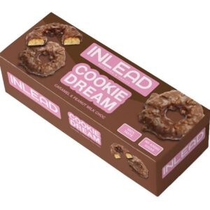 INLEAD Cookie Dream Caramel & Peanut 125 g – Protein-Keks im XXL-Format - White Choc – Bild 1