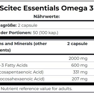 Scitec Omega 3 100 Kapseln – Bild 2