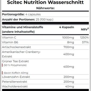Scitec Water Cut 100 Kapseln – Bild 2