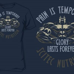 Scitec T-Shirt Pain is Temporary – Bild 1