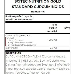 Scitec Gold Standard Curcuminoids 60 Caps. – Bild 2